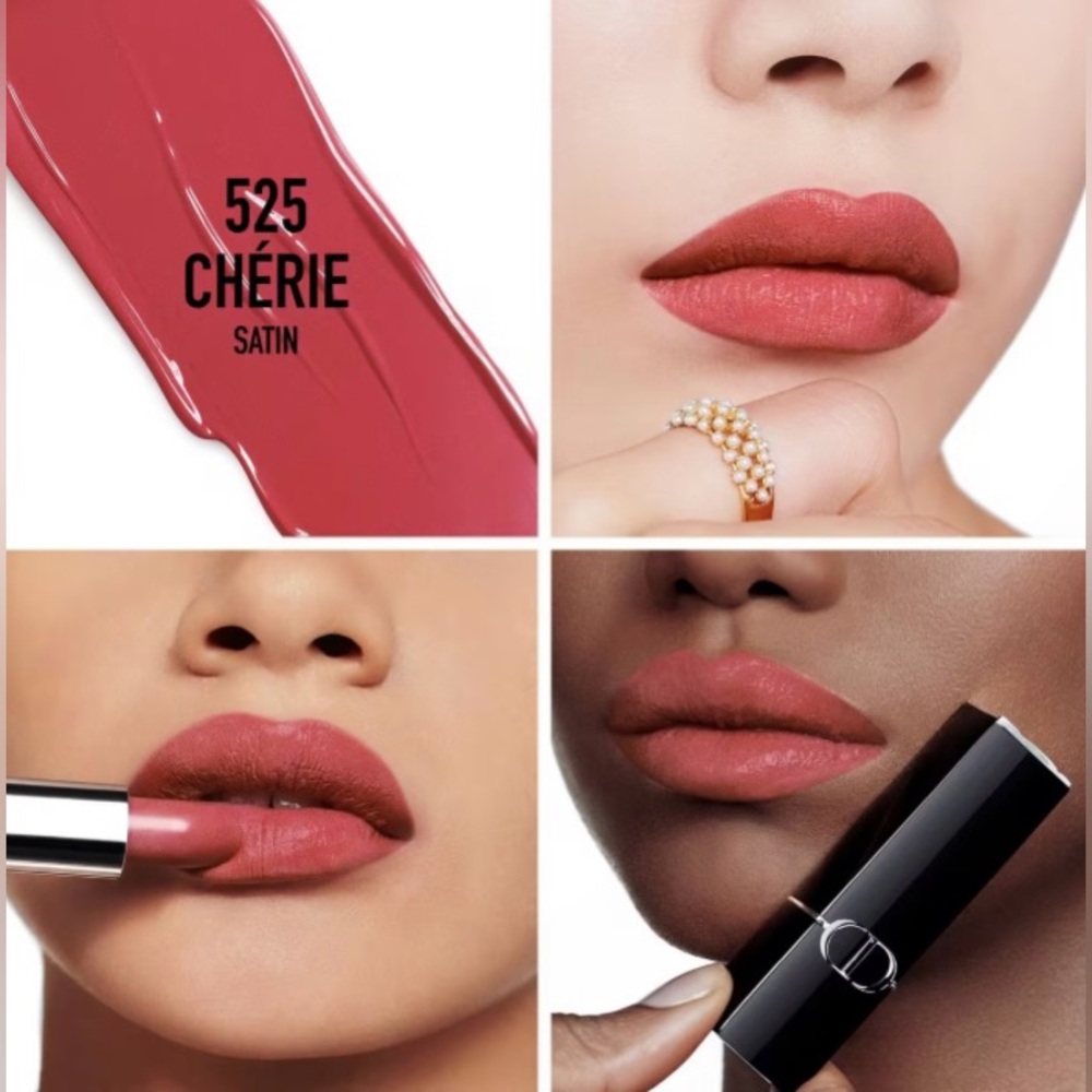 Christian Dior - Rouge Dior Satin Lipstick in 525 Cherie |  Refillable